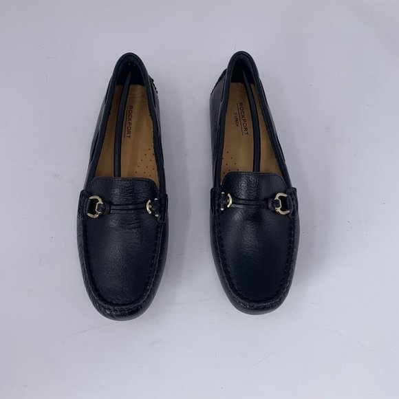 Rockport Bayview CI4772 Loafers Women's 6 Black Leather Casual Moc Slip On 0561 - Picture 3 of 10